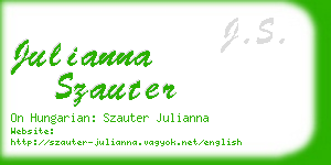 julianna szauter business card
